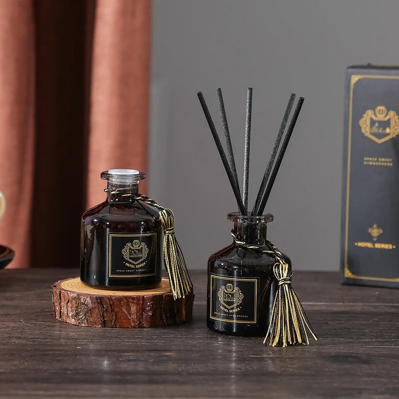 50ml Reed Diffuser Sets Good Smell Perfume, Bedroom Air Freshener, Long-Lasting Fragrance, European-Style Perfume Lavender Rose
