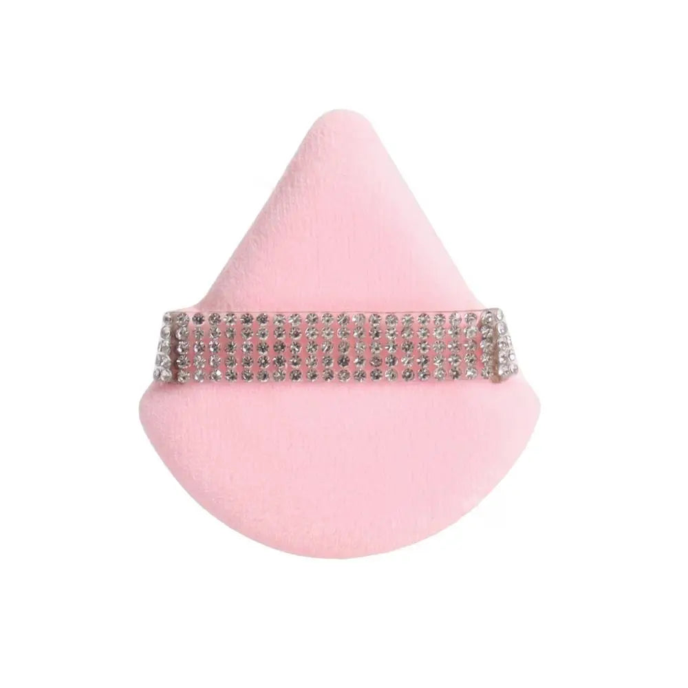 Diamond Triangle Powder Puff Sponge Velvet Triangle Powder Puff Facial Beauty Soft Smooth Face Makeup Tool Makeup Sponge
