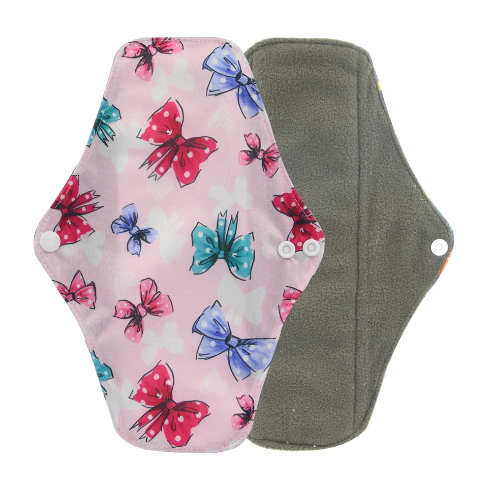 Reusable Organic Cotton Menstrual Pads Sanitary Napkins Washable Menstrual Sanitary Pad Women Cloth Menstrual Pad Period Pads