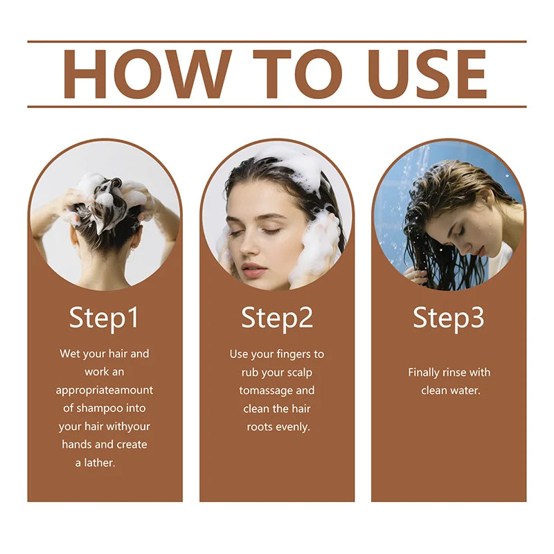 YUITIKUE Rice Water 3-in-1 Shampoo - Rosemary Ginger Root Deep Cleansing Shampoo for Smooth Shiny Hair
