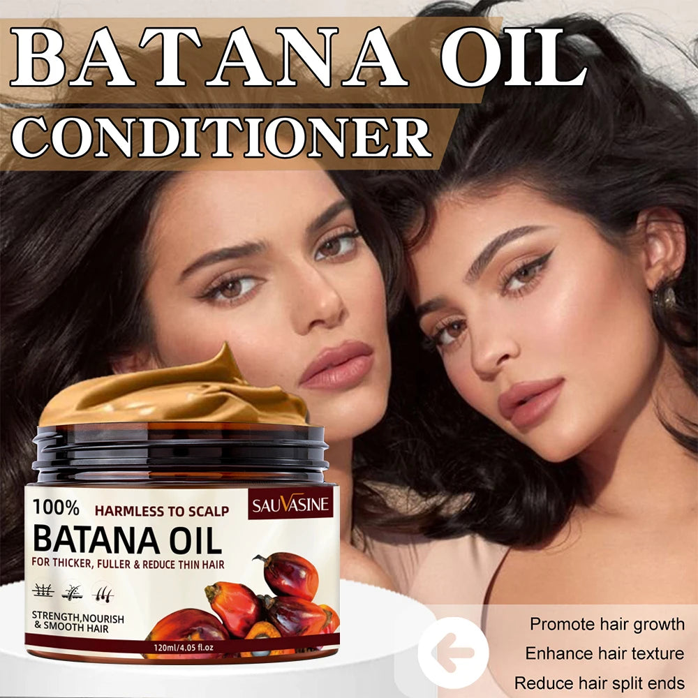 100% Natural Batana Oil Batana Butter Hair Mask Treatment Deep Conditioner for Dry Damaged Hair and Growth Nourishing & Smooth