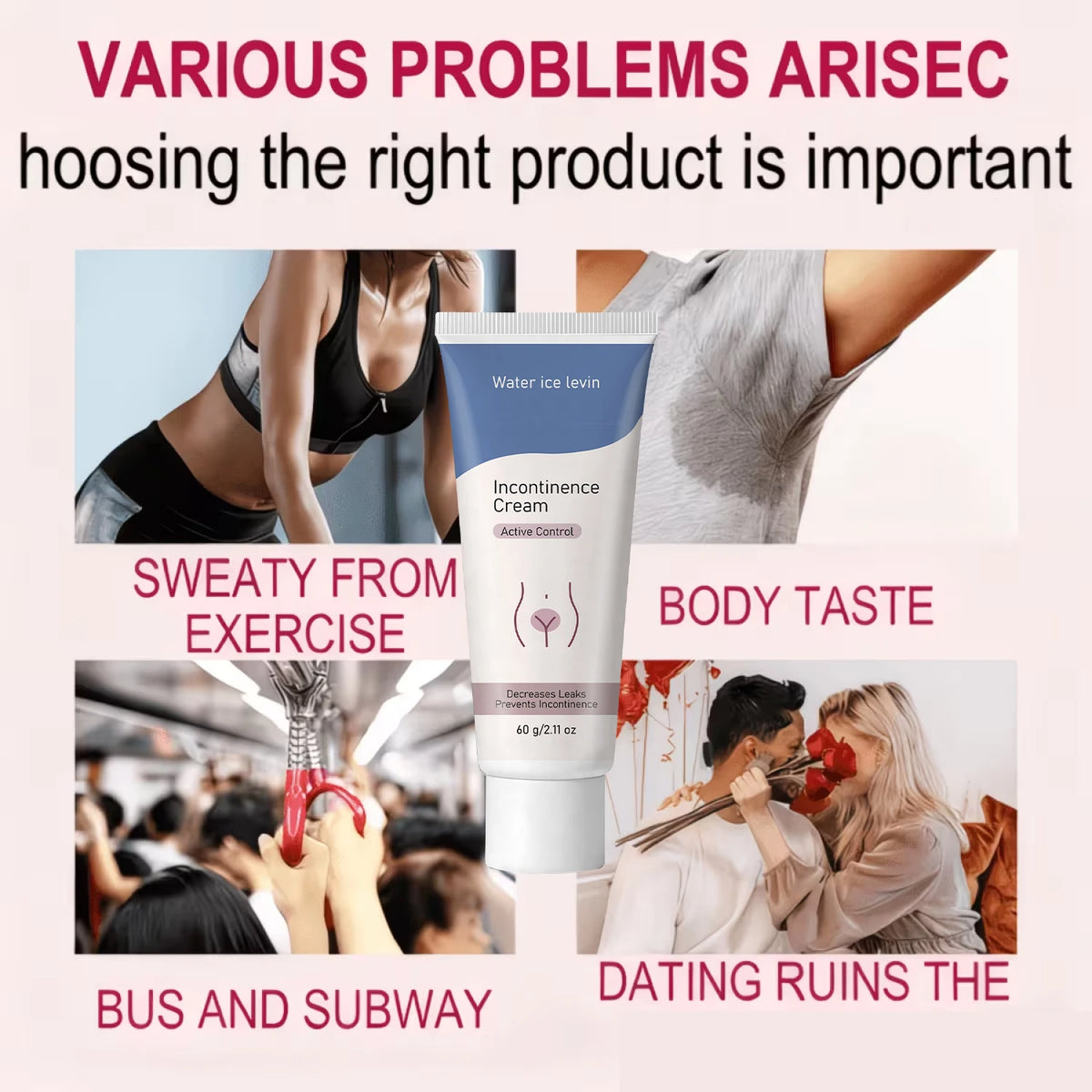 Niacinamide Collagen Incontinence Care Cream, Moisturizing Skin Support for Bladder Control