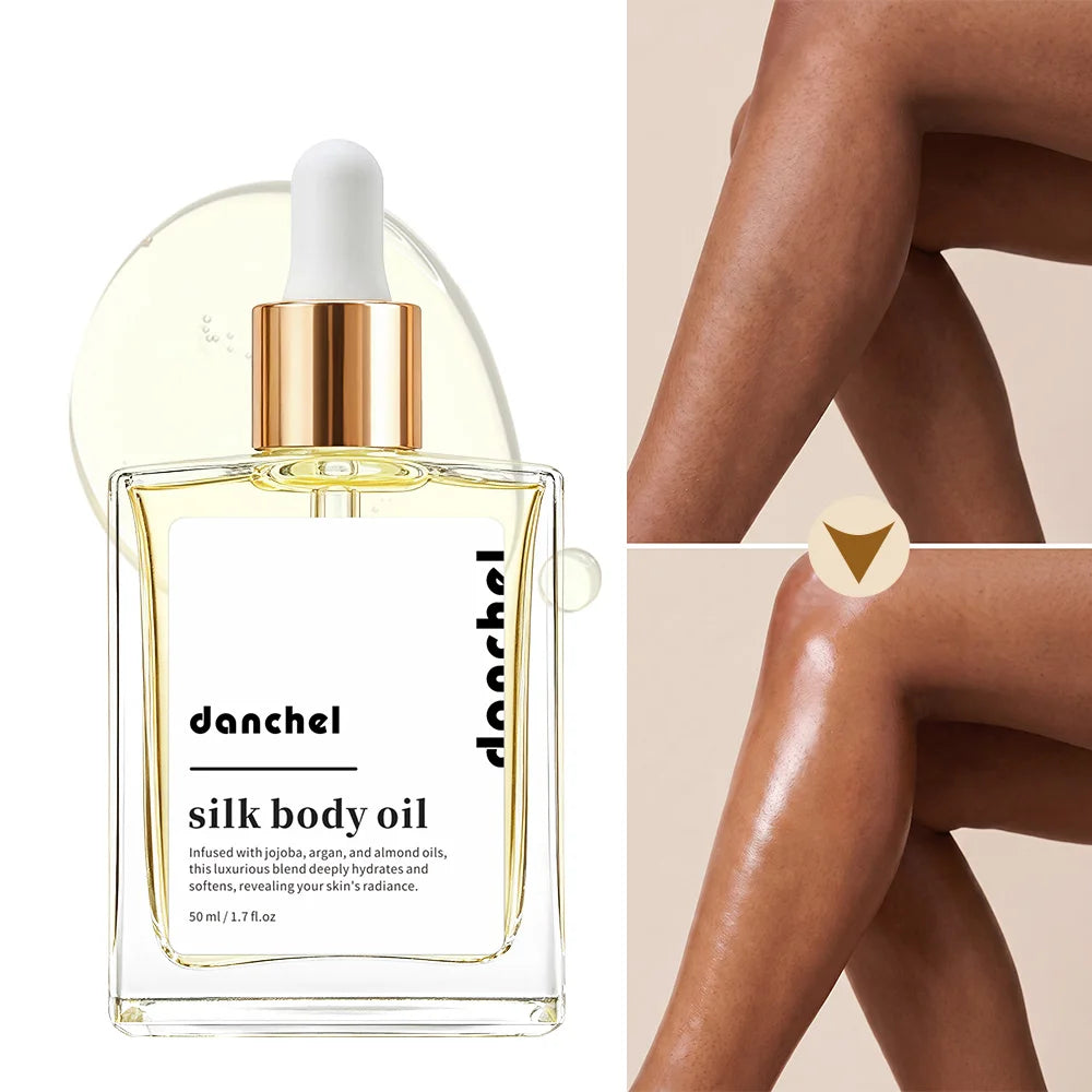 Silk Body Oil Women Firming Anti Aging Moisture Crepey Hydrate After Shower Scented Organic Premium Blend Body Care