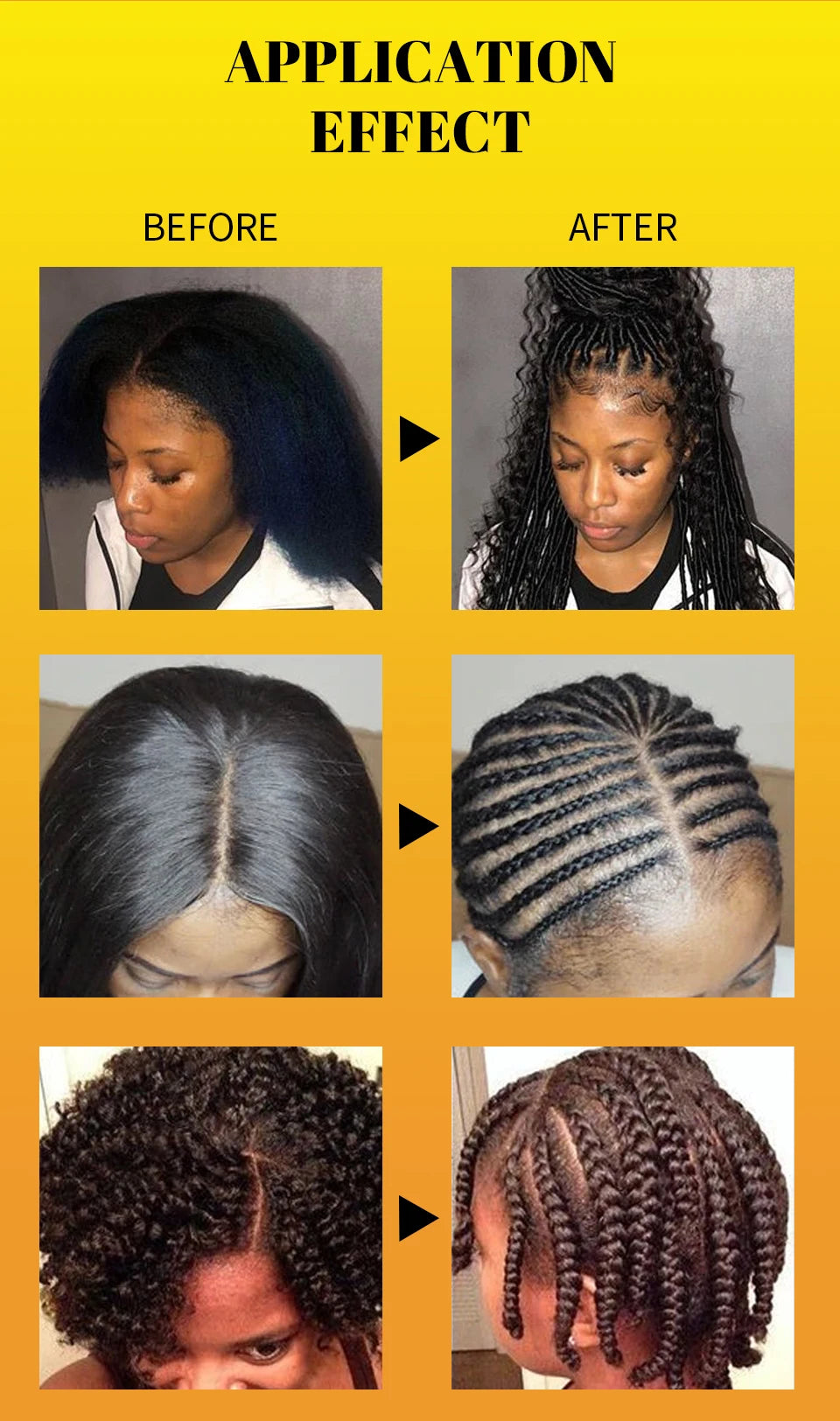 Edge Control Gel Set Hair Braiding Gel Biotin Anti Break Hair Wax Non-Greasy Hair Styling Cream Anti-Frizz Wax Stick For Wig