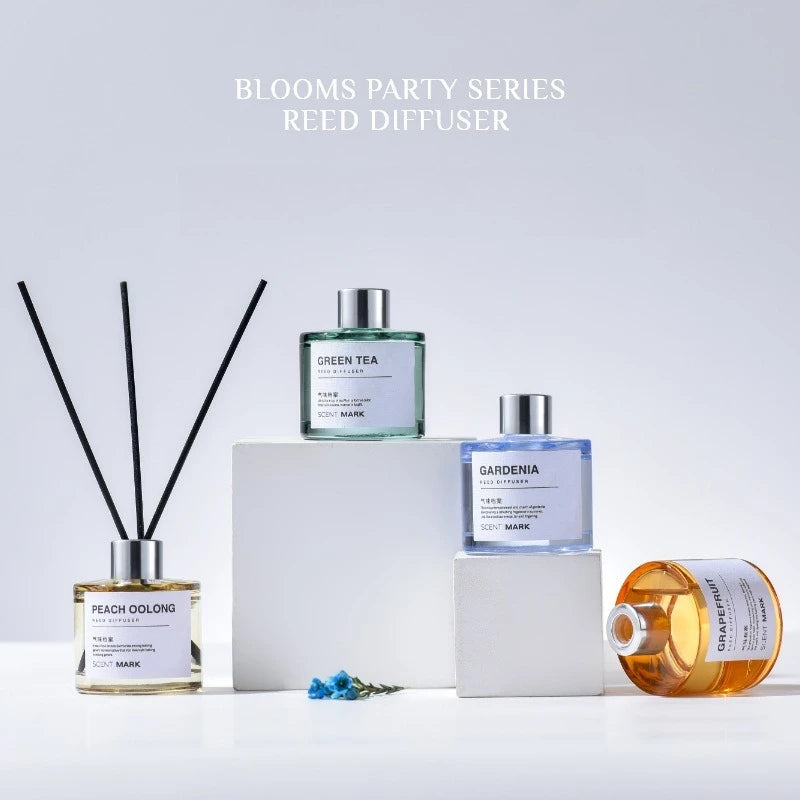 50ml Reed Diffuser Sets Rose Lavender Jasmine Essential Oil with Expanding Stick Hotel Home Aromatherapy Air Fresh Fragrance