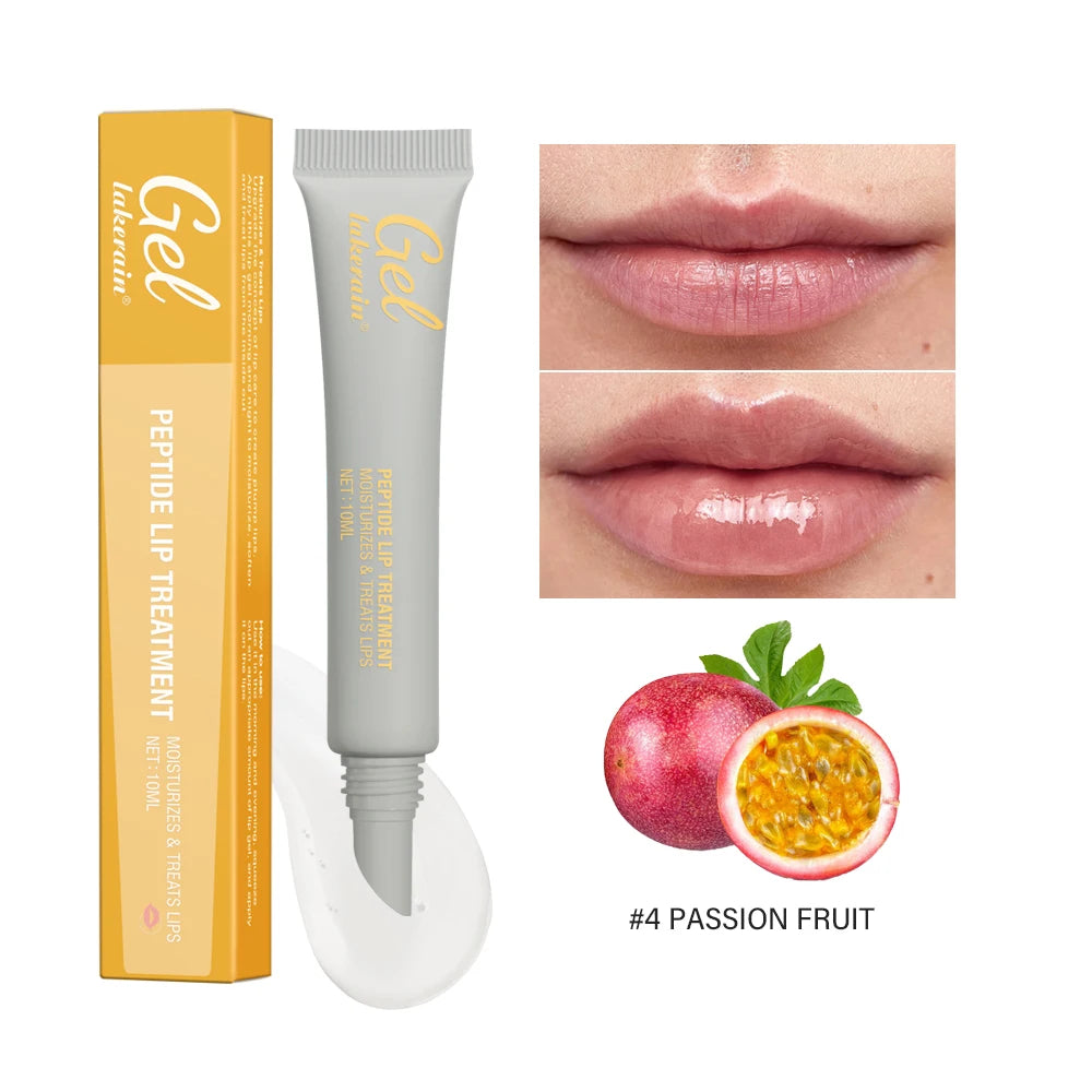 10ml Moisturizing Peptide Lip Treatment Lip Mask Gel Remove Dead Skin Lipstick Base Lip Cream Lip Care Mask Reduce Lip Lines