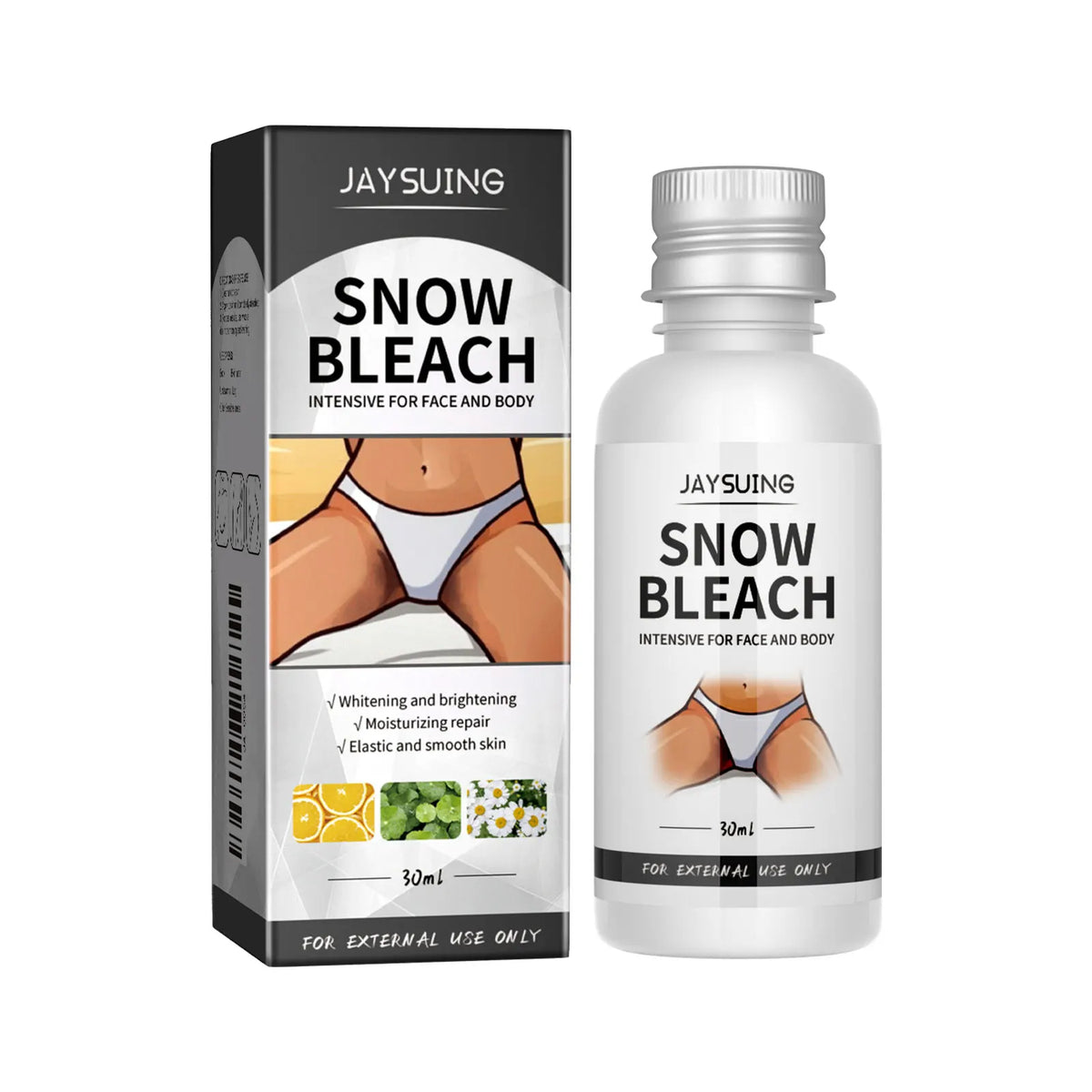 Body Snow Bleach Cream Dark Spot Corrector Niacinamide Brightening Body Cream for Underarms Inner Thighs Knees Elbows Bikini Are