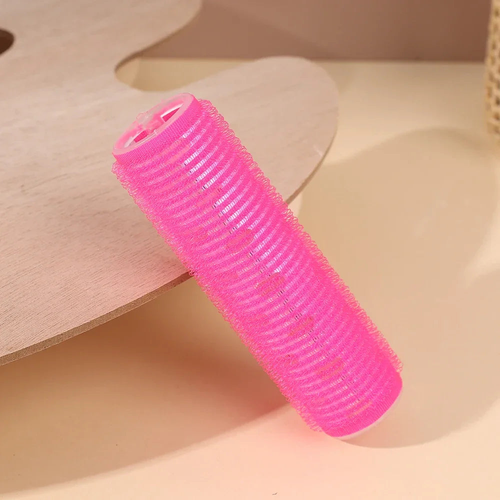 Self-Adhesive Hair Rollers Portable Lazy DIY Magic Styling Tools Home Use Pink Hair Roller Bang Beauty Braiders Hairdressing