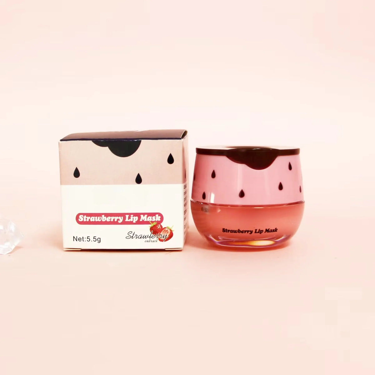 5.5g Lip Sleep Mask Night Sleep Maintenance Moisturizing Lip Gloss Bleach Cream Nourishing Lip Care Strawberry Honey