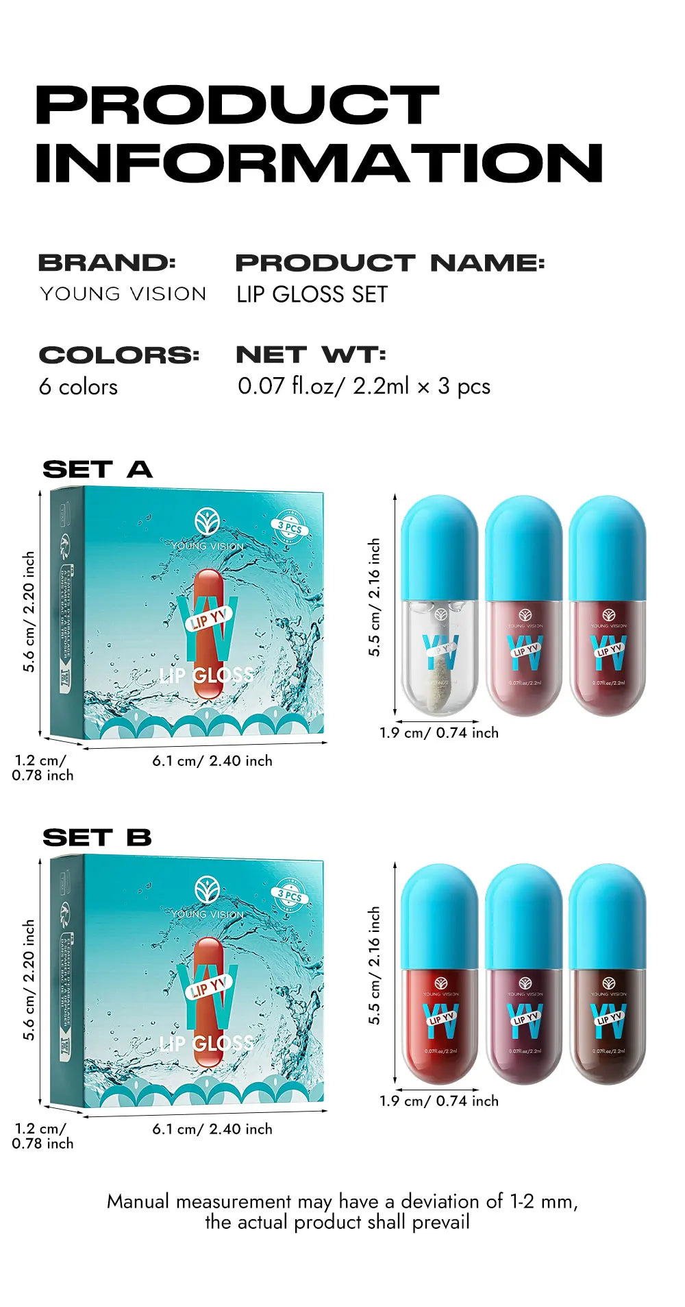 Mini Velvet Matte Lip Gloss Set, 3pc/4pcs Non-Fading, Non-Stick Cup, Long-Lasting Fruit Scented Lip Tint, Smooth and Lightweight
