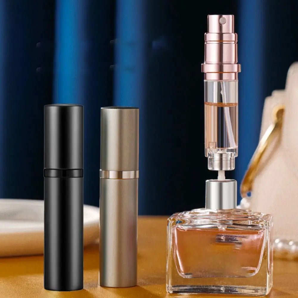 1PC 5ml Perfume Atomizer Portable Liquid Container For Cosmetics Traveling Mini Aluminum Spray Alcochol Empty Refillable Bottle