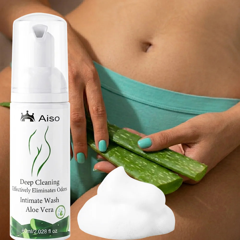 Aloe Vera Intimate Care Wash for Women: A Mildly Acidic Cleanser That Is Gentle and Non-Irritating, Suitable for Daily Care.
