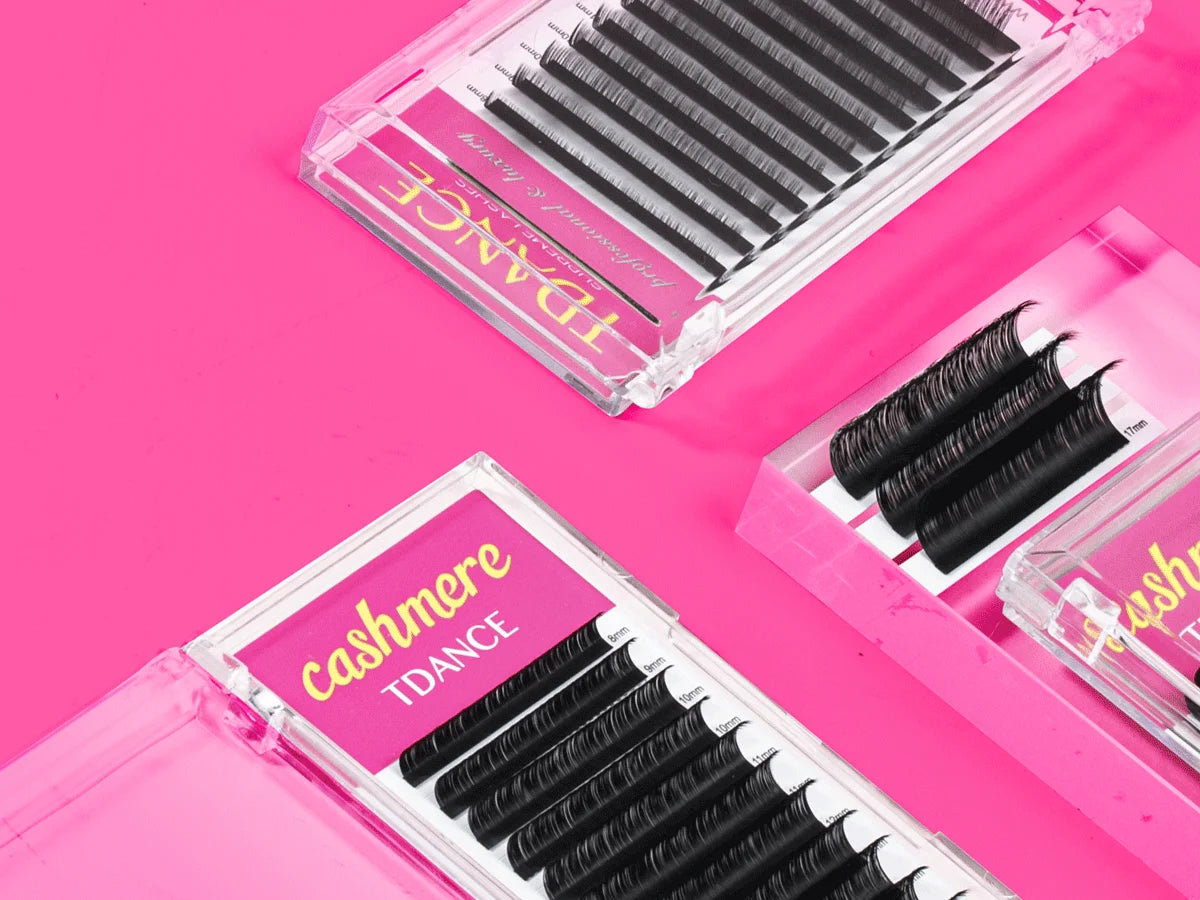 TDANCE Cashmere Lash Extensions Super Matte Black Classic Lash Extensions Individual Volume Lash for Professional Mink Lashes
