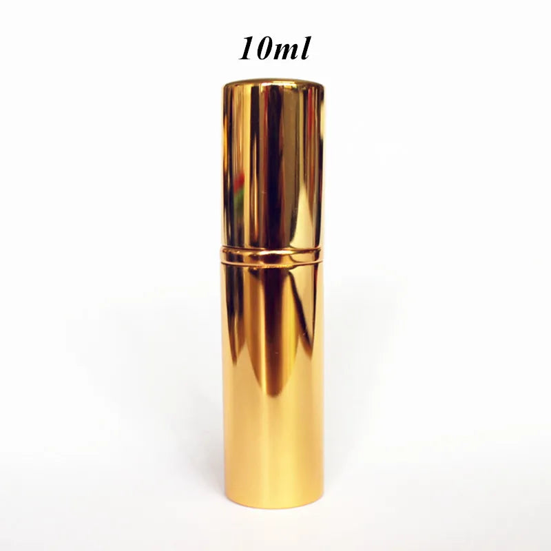 1PC 5ml 10ml Portable Mini Perfume Glass Bottle Travel Aluminum Spray Atomizer Empty Metal Parfume Atomiser Sprayer