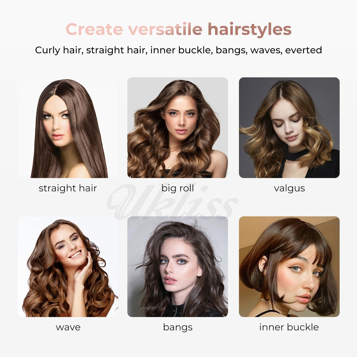 Curling Thermal Brush Double PTC Heated Curling Iron Brush Anti-Scald Round Brush 32mm Hair Curler Hot Volumizing Brush Styler