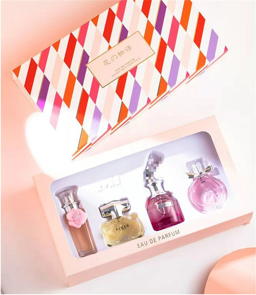Classic Brand Perfume Women Eau de Parfum Femme 100ml Club De Nuit Perfumes Feminino Gift Box 4Pcs Set Floral Fruity Scent Spray