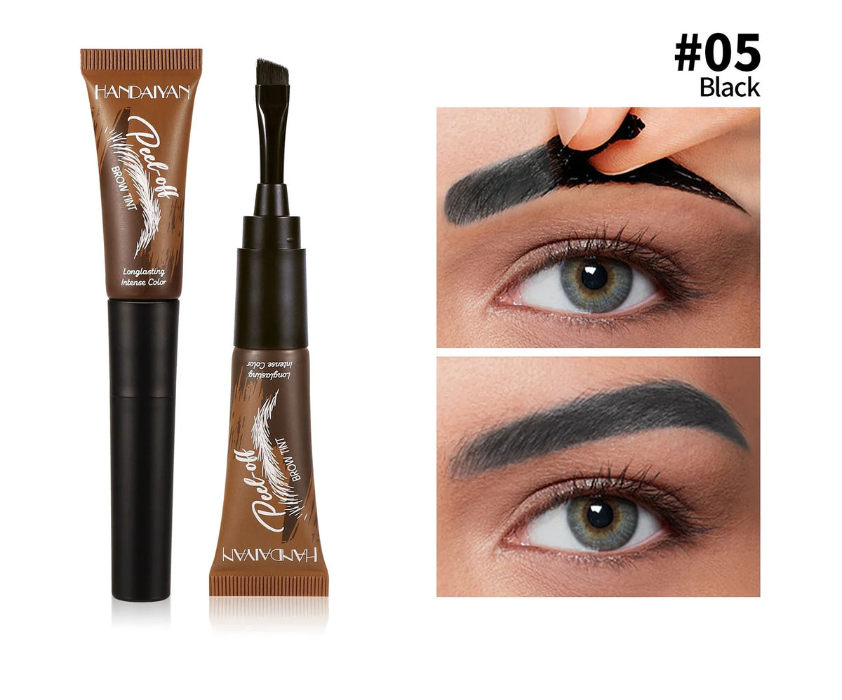 5 Colors Peel Off Eyebrow Gel Semi Permanent Brow Tint Waterproof Lasting Tattoo Peel Off Eyebrow Gel Tint Natural Brows Makeup