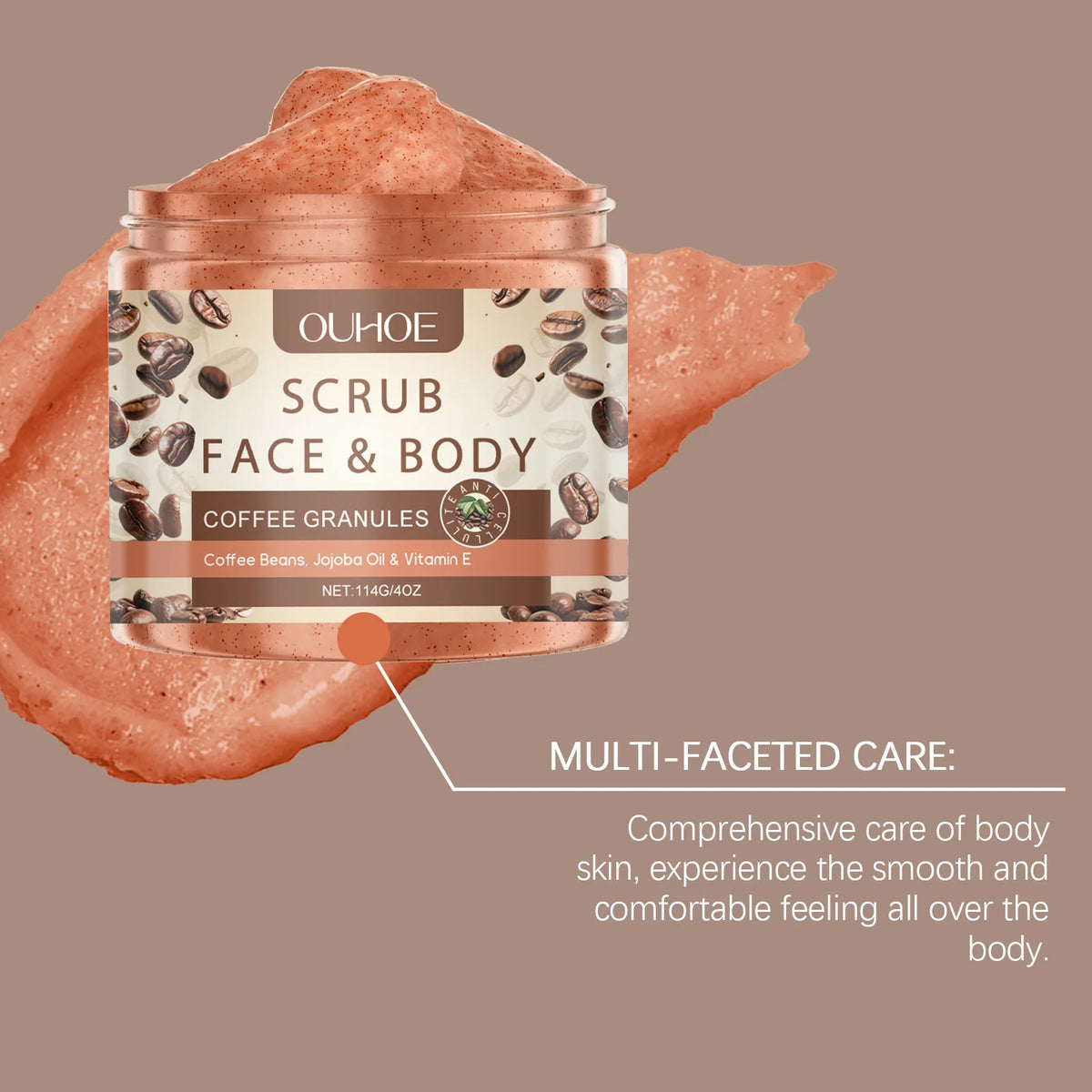 Exfoliating Body Scrub Removing Roughness Oil Cuticle Brightening Softening Hydrating Purifying Smoothing Cleansing Facial Scrub