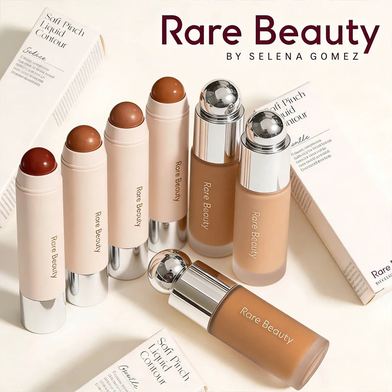 Rare Beauty Original 3D Face Contour Liquid Bronzer Shade Smooth Highlighter Mirror Lasting Natural Waterproof Brighten Makeup