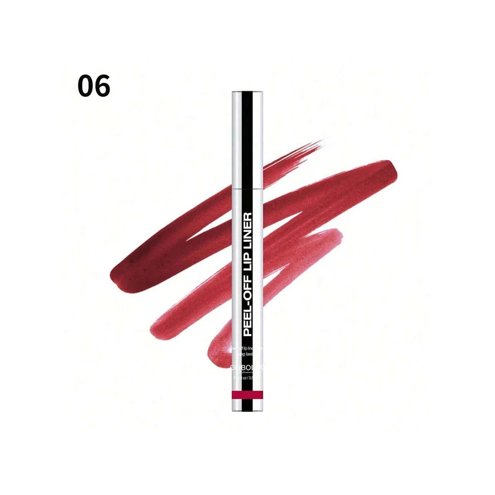 Peel Off Lip Liner Tattoo Lipgloss Waterproof Long Lasting Matte Lip Tint Lips Stain Cosmetics Enhances Lip Color Women Girl Nourishing Lipstick Care Products