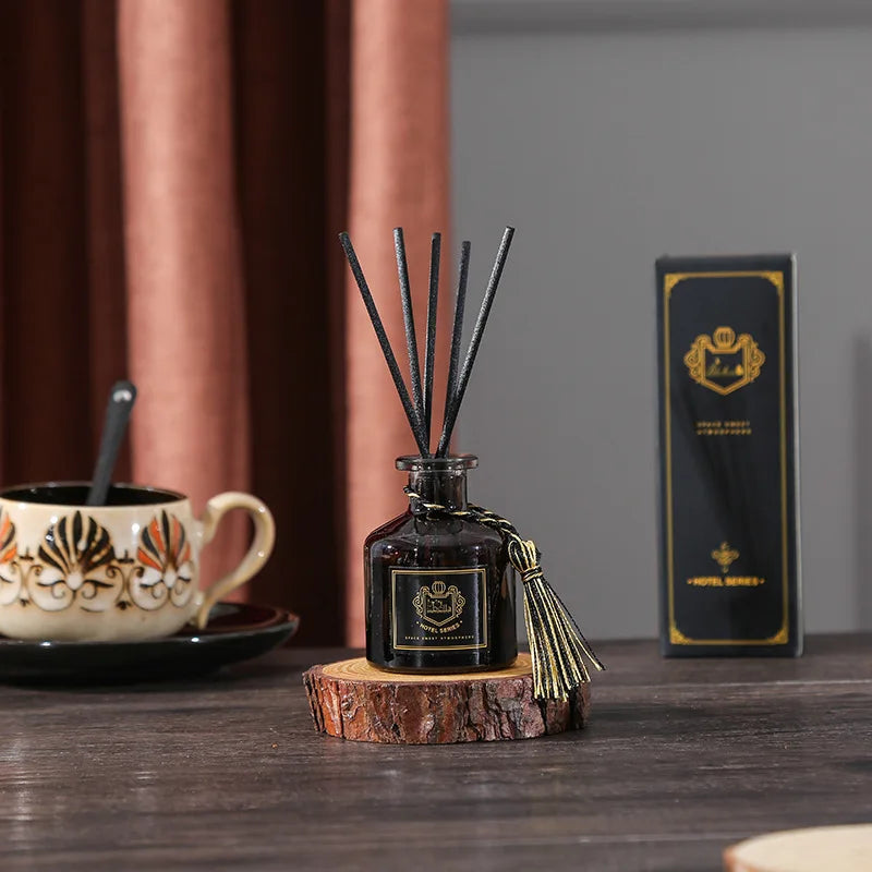 50ml Reed Diffuser Sets Good Smell Perfume, Bedroom Air Freshener, Long-Lasting Fragrance, European-Style Perfume Lavender Rose