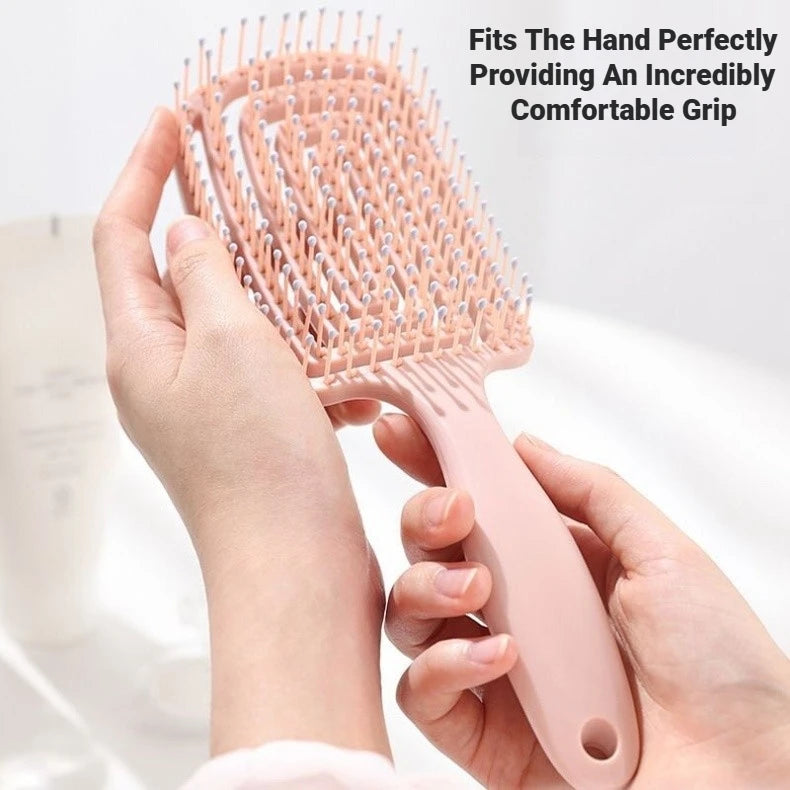 Women Salon Detangling Hair Brush Anti Static Scalp Exfoliating Massage Comb Wet Hair Styling Hairdressing Tool 1pc