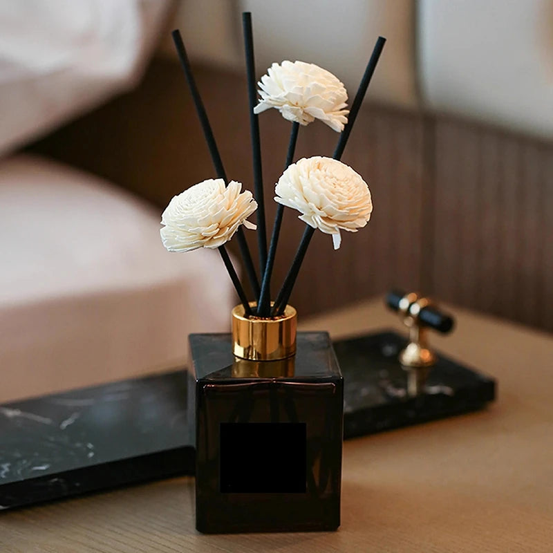 50ml Flameless Home Fragrance Room Perfume Liquid Air Freshener Reed Diffuser Home Decor Square Bottle Aromatherapy Diffuser