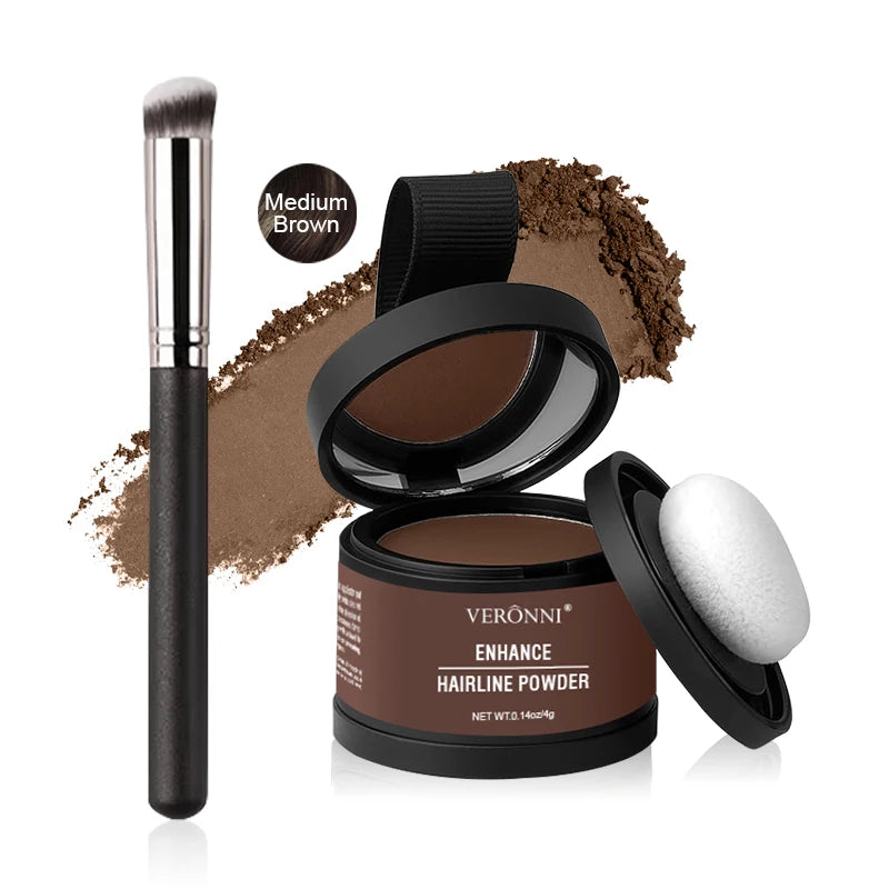 VERONNI Hairline Line Shadow Contouring Powder-Hair Repairing and Shadow Filling Powder Forehead Hairline Replacement Makeup