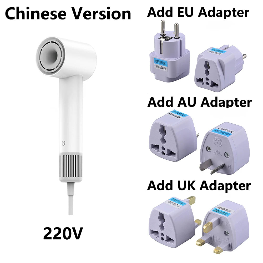 NEW MIJIA High Speed Hair Dryer H501SE 62m/s Wind Speed Negative Ion Hair Care 110,000 Rpm Professional Dry 220V CN Version