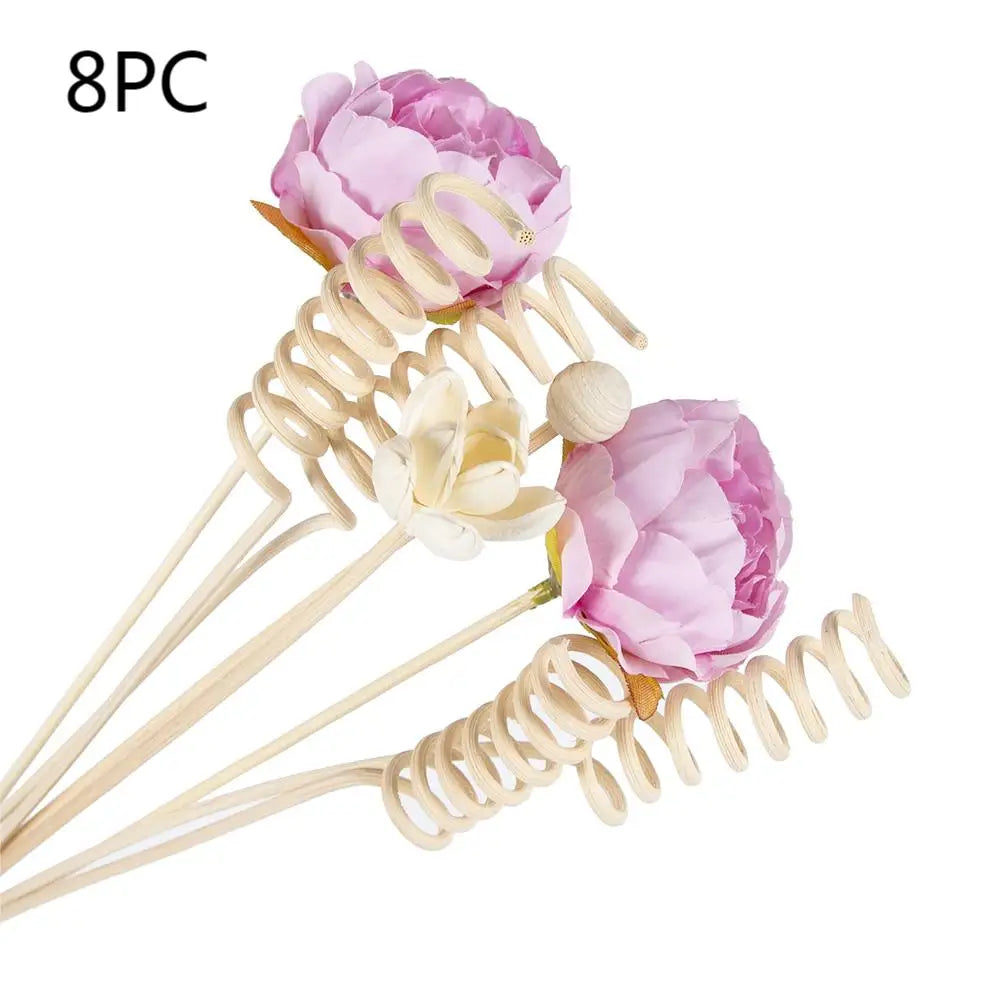 Chrysanthemum Reed Diffuser Sets Artificial Plant Fireless Aroma Vine Combination Desktop Decor Home Fragrance Products
