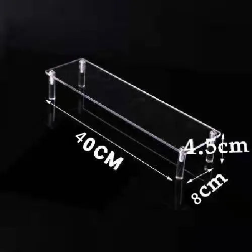 Acrylic Riser Display Shelf,3 Tier Display Stand for Amiibo Funko POP Figures,Cupcake Perfume Organizer Makeup Collection Doll