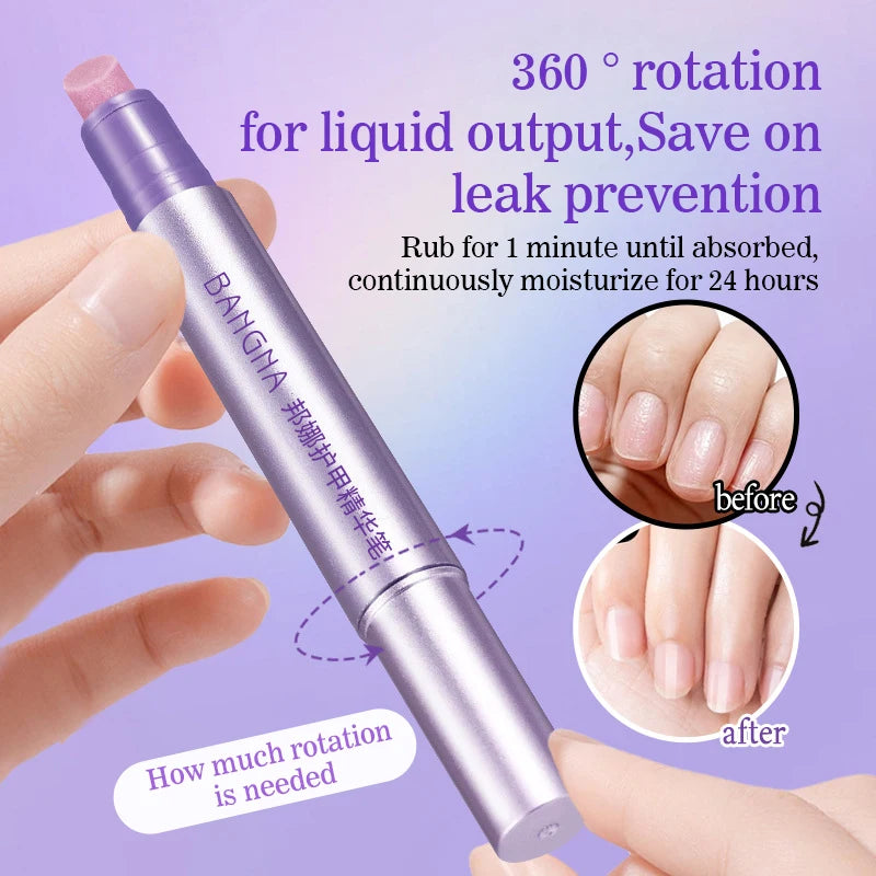 3-in-1 Nail Art Pen Hand Armor Essence Brush Cuticle Pusher Manicure Care Tools Cuticle Oil Pen Dead Skin Cuticle Remover Pen
