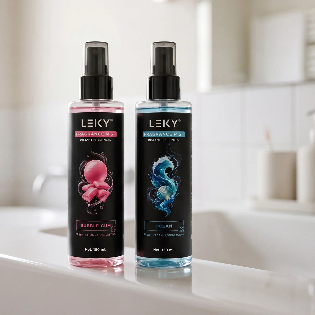 LEKY 150ML Multi-Scents Fragrance Spray Portable Air Freshener for Car And Home Long-Lasting Romantic Scent Atmosphere