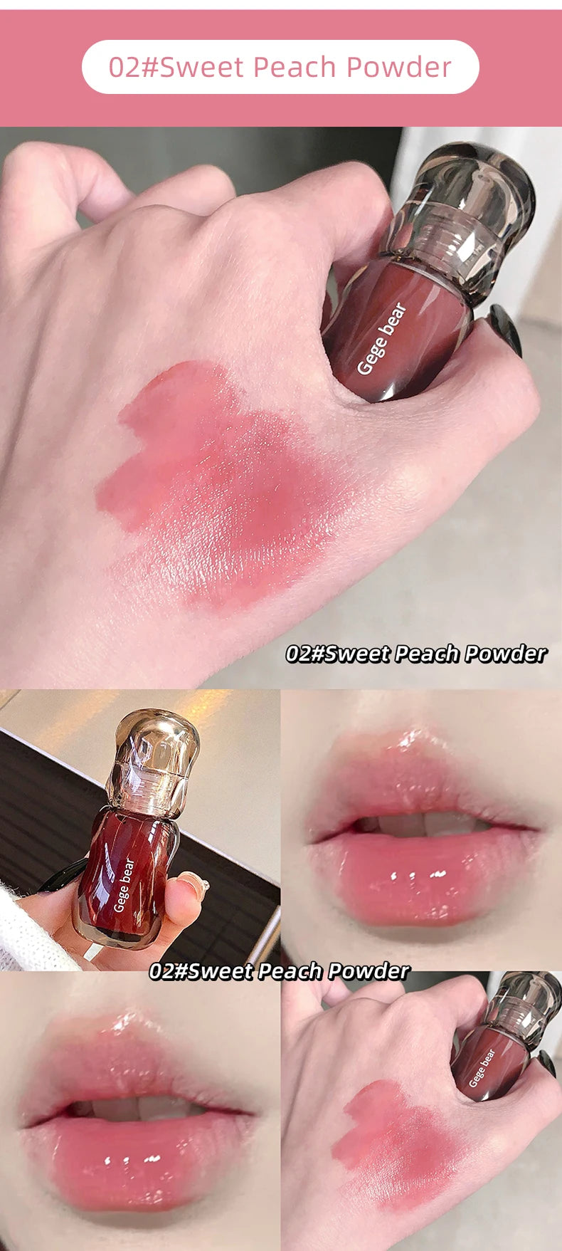 Moisturizing Plump Lips Mirror Effect Lip Color Non Greasy Texture Liquid Lip Pigment Not Easy To Stick Lightly Lip Glaze