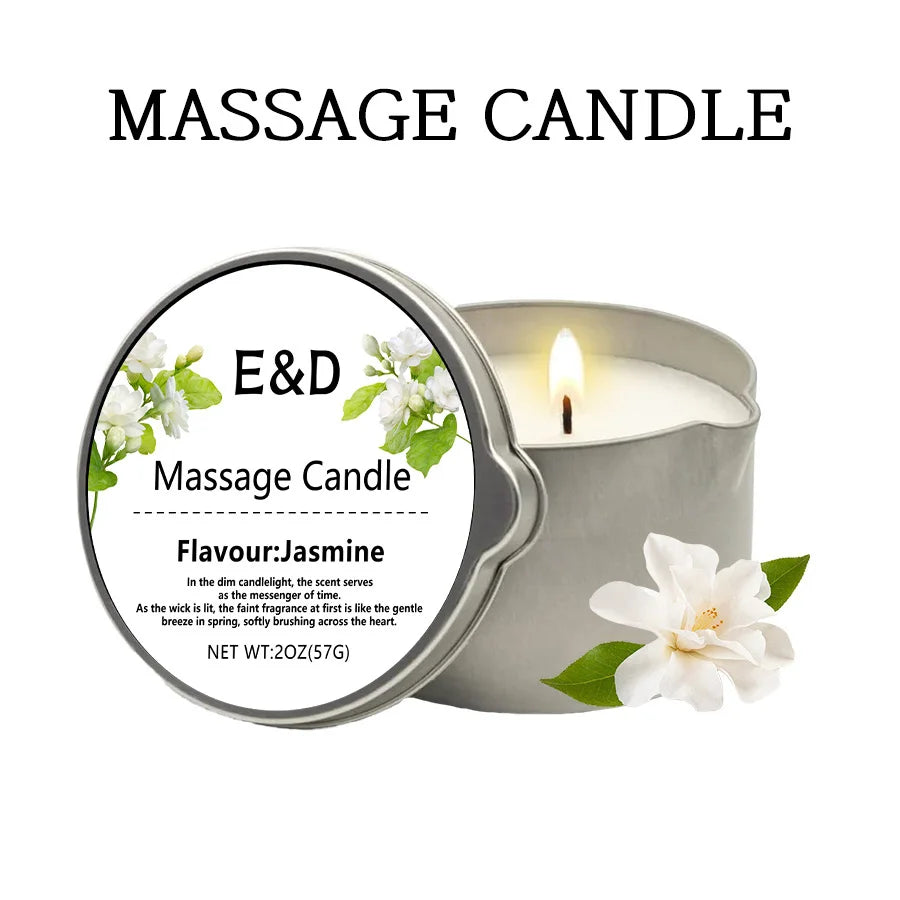 Massage Oil Candle, for Stress Relief and Skin Moisturizing, Scented Candles Aromatherapy SM Product Spa Essentials, Luxury Cand