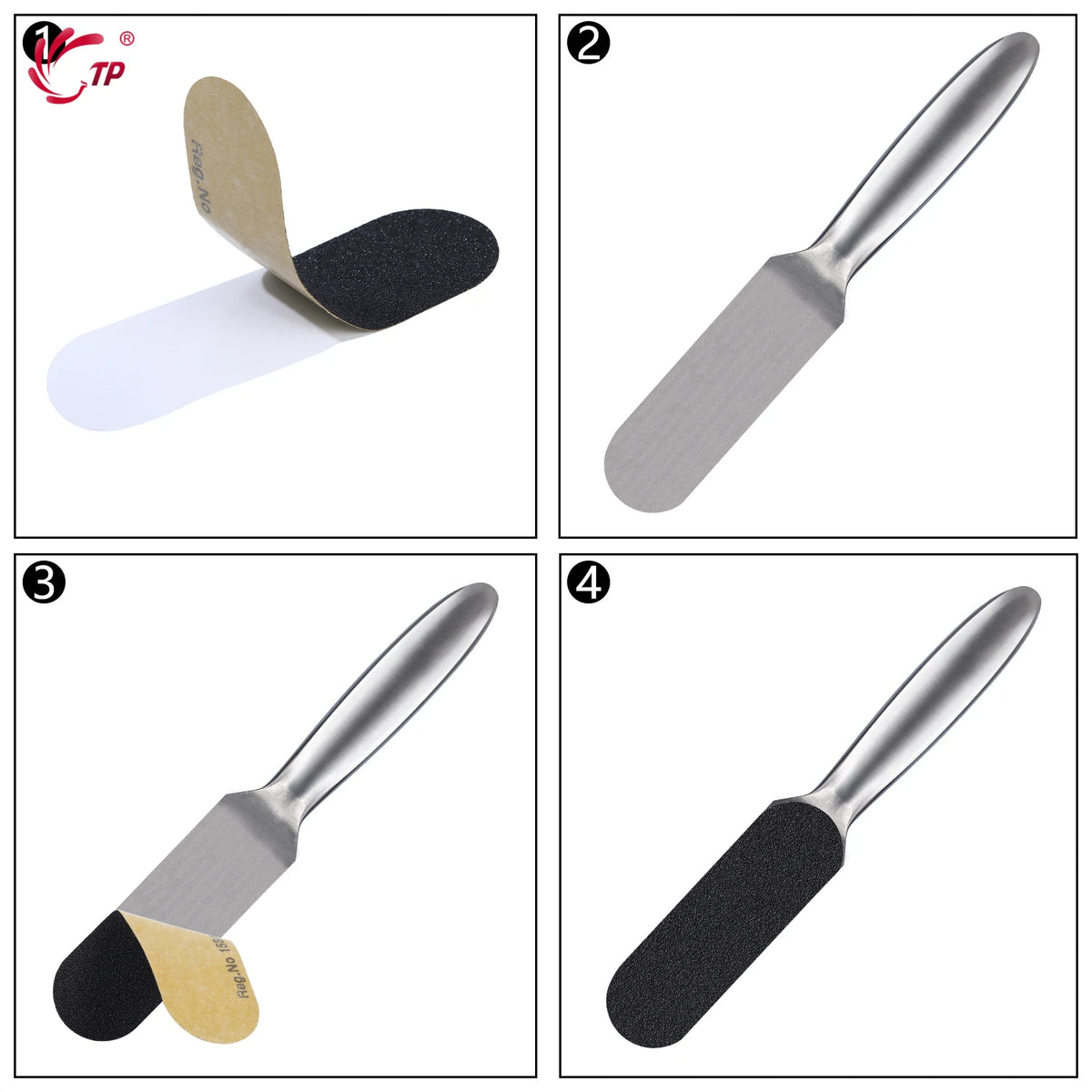 Pedicure Rasp File Callus Remover Foot Files Pedicure Pads Stainless Handle For Foot Care Tools Replaceable Sandpaper