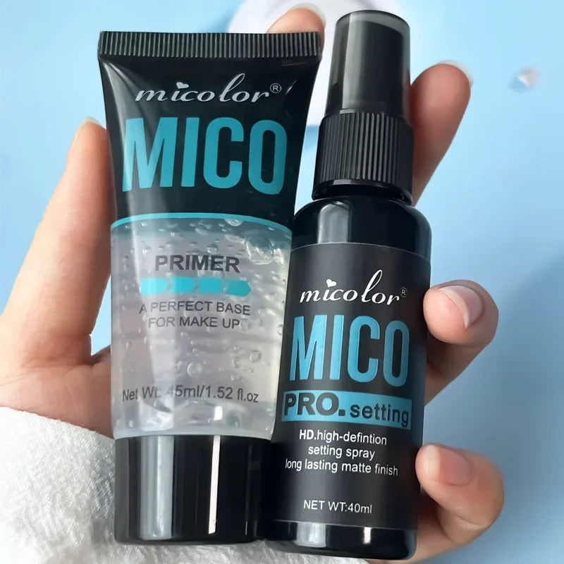 Transparent Jelly Primer Makeup Base Color Rendering Long Lasting Makeup Holding Pre Makeup Base Cream & Makeup Setting Spray
