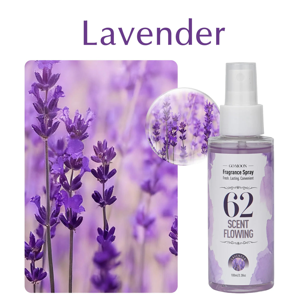 100ml/3.38oz, 10 Scents Fragrance Spray, Quickly Remove Odors, Long Lasting Fragrance, Air Fresh, Suitable for Home, Car, Gifts