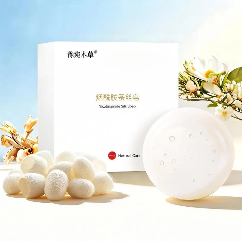 Niacinamide Silk Soap Handmade Cleansing Soap 100g Mild Non Irritating Plant Extracts Suitable For Bathing Cleansing Purposes
