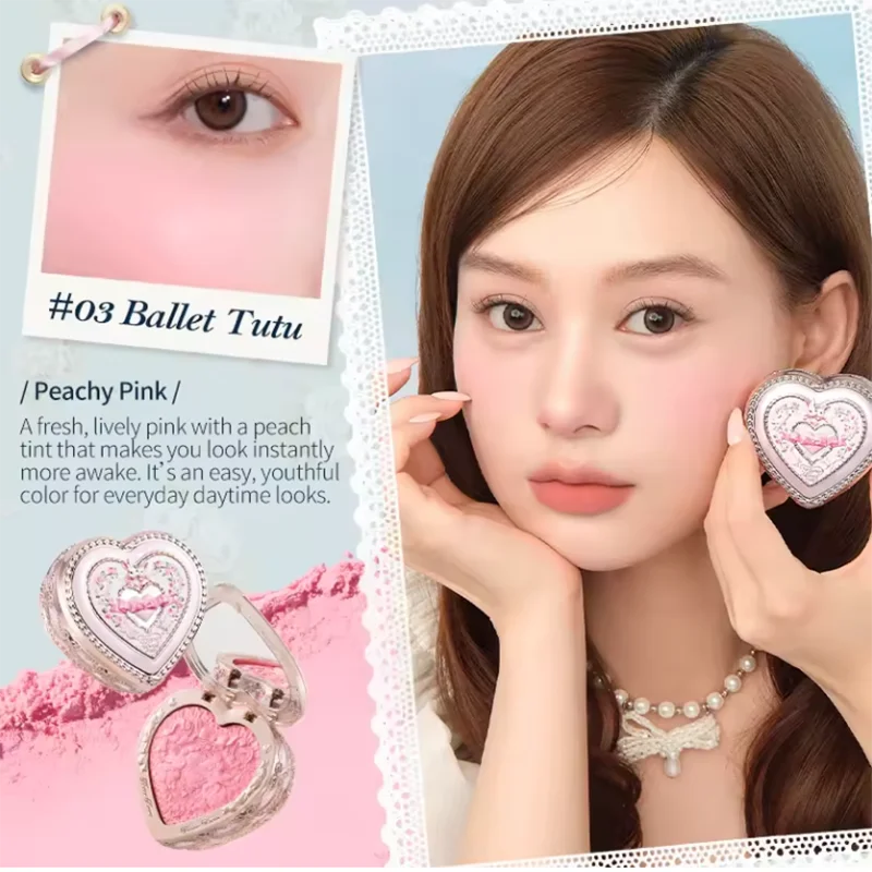 FLOWER KNOWS THE SWEETIE BEAR COLLECTION Silk Satin Blush Powder For Cheeks Contour Face Bunny Garden Blush Natural Matte Finish