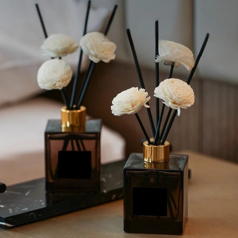 50ml Flameless Home Fragrance Room Perfume Liquid Air Freshener Reed Diffuser Home Decor Square Bottle Aromatherapy Diffuser