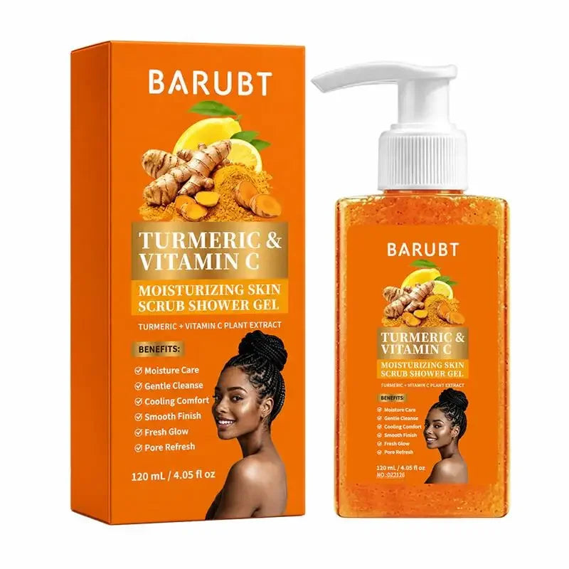 Vitamin C Brightening Body Wash Exfoliating Shower Gel Aloe Vera Moisturizing Skin Polish Gentle Deep Cleansing Daily Skincare