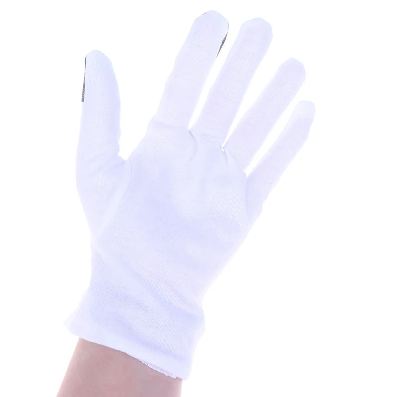 Soft Cotton Moisturizing Gloves For Dry Cracked Hands Bedtime Spa Treatment Lotion Locking Exfoliating