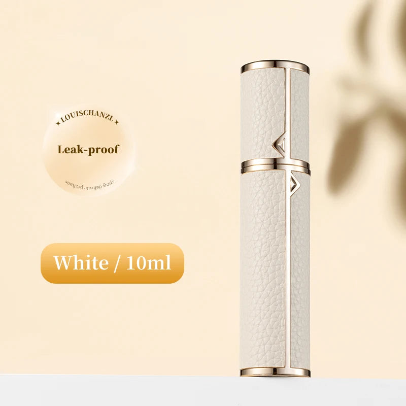 5ml PU Leather Mini Perfume Atomizer Bottle Sprayer Suitable for Boarding Tight Sealing Travel Customized Refillable Bottles
