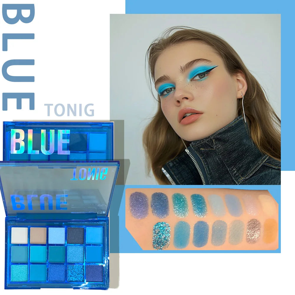 15 Shades Eyeshadow Makeup Palette Shimmer Matte Metallic High Pigmented Neutral Bold Waterproof Eyes Shadow Make Up Set
