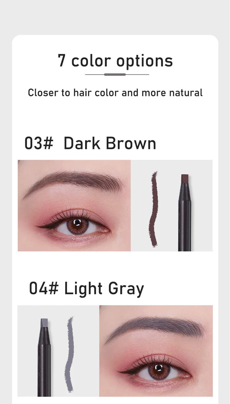 1pcs Long-lasting Waterproof Eyebrow Pencil Off with Brush Microblading Permanent Makeup Tools Pull Cord Peel-off Brow Pencil