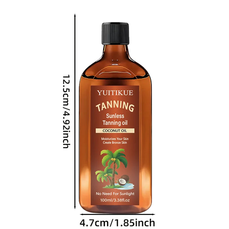 Non-Sticky Self-Tanning Body Serum Fast Absorb Nourish Dry Skin Create Natural Sun-Kissed Tone Holiday Daily Skin Treatment