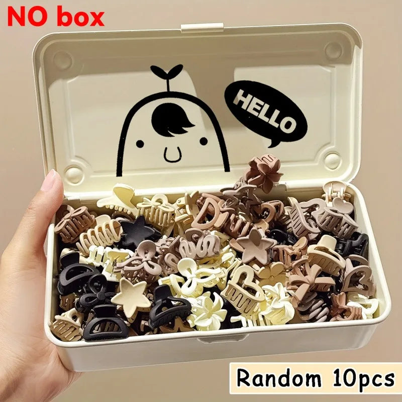 5/10/20/30pcs Beige Mixed Pack Small Clips, Cute Girl Accessories - Perfect for Daily Use, Special Occasions, or Travel Gifts