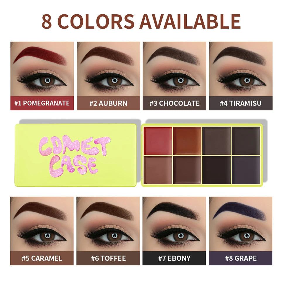 Curve Case Cream Eyebrow Cream Blush Highlighter Palette Matte Shimmer Finishes Shadow Tones Long-Lasting Cosmetics