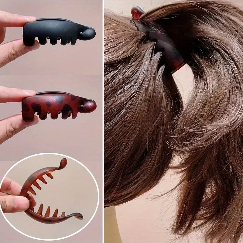 Banana Clips, Small Size, Vertical Clips for Women, Elegant High Ponytail Hairpins, Twist Clips, Simple Hair Accessories
